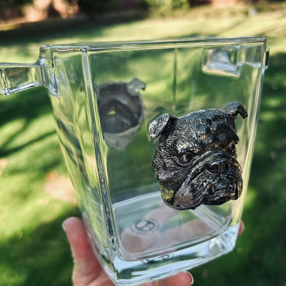 VTG Arthur Court Glass Bulldog Head Ice Bucket
Made in France